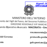 APPELLO ALLE ISTITUZIONI SU POSSIBILE SMANTELLAMENTO PRESIDI VVFF